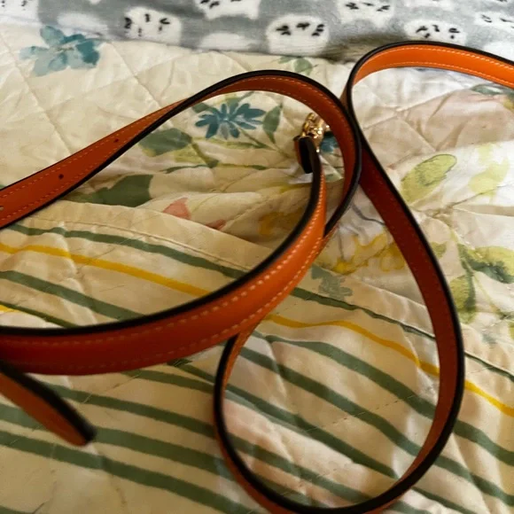 Coach Signature Canvas and Bright Mandarin City Bucket Bag - Picture 9 of 16